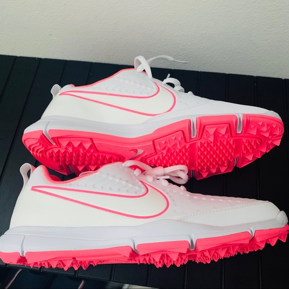Nike Explorer 2 Women's Golf Shoes White and pink - Picture 8 of 15